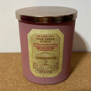 Bath and Body Works Pink Apple Punch Candle New
